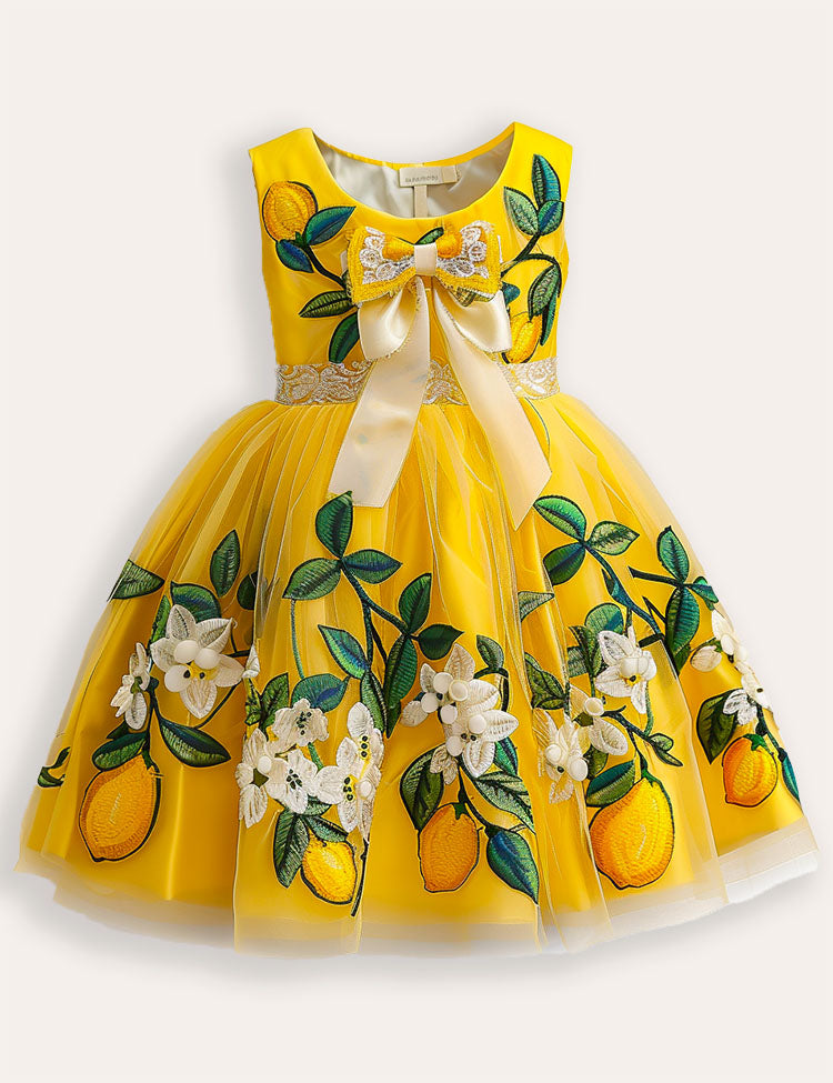 Abito da festa in tulle da pappagallo