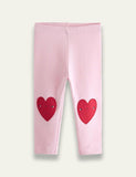 Heart Embroidered Leggings - Mini Taylor