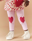 Heart Embroidered Leggings - Mini Taylor