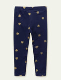 Leggings con stampa a cuore