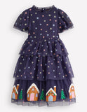 Tulle Tiered Gingerbread Dress