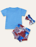 Independence Day Baby Flag Printed Set - Mini Taylor