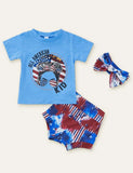 Independence Day Baby Flag Printed Set - Mini Taylor