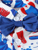 Independence Day Bow Cute Printed Set - Mini Taylor