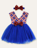 Independence Day Bow Mesh Dress - Mini Taylor