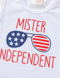 Independence Day Letter Glasses Printed Set - Mini Taylor