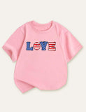 Independence Day Love Printed T-shirt - Mini Taylor