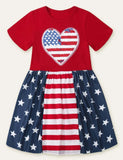 Independence Day Love Striped Dress - Mini Taylor