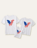 Independence Day Printed Family Matching T-shirt - Mini Taylor