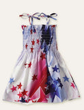 Independence Day Printed Sleeveless Dress - Mini Taylor