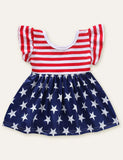 Independence Day Sleeveless Striped Dress - Mini Taylor