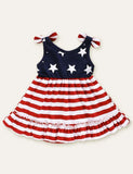 Independence Day Star Print Striped Dress - Mini Taylor