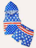 Independence Day Star Printed Sports Set - Mini Taylor