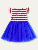 Independence Day Striped Mesh Dress - Mini Taylor