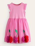 Jersey Tulle Appliqué Dress - Mini Taylor