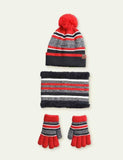 Knitted Hat + Scarf + Gloves Three-Piece Set - Mini Taylor