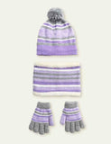 Knitted Hat + Scarf + Gloves Three-Piece Set - Mini Taylor