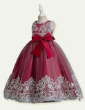 Lace Embroidery Tulle Tutu Evening Gown