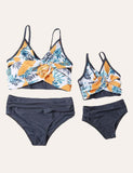 Leaf Printing Family Matching Swimsuit