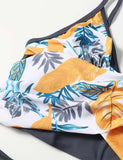 Leaf Printing Family Matching Swimsuit - Mini Taylor