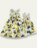 Lemon Printed Family Matching Dress - Mini Taylor