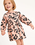 Leopard Print Long Sleeve Dress - Mini Taylor