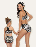 Leopard Printed Family Matching Swimsuit - Mini Taylor