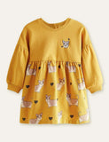 Lively Puppy Printed Long-Sleeved Dress - Mini Taylor