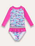 Long Sleeved Split Body Swimsuit - Mini Taylor