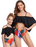 Lotus Pleated Striped Family Matching Swim Suit - Mini Taylor