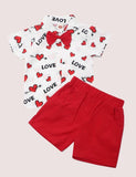 Love Short Sleeve Suit - Mini Taylor