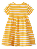 Magpie Appliqué Striped Dress - Mini Taylor