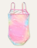 Mermaid Printed Tie-Dye Swimsuit - Mini Taylor