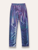 Leggings splendenti a sirena