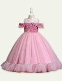 Mesh Sequins Princess Dress - Mini Taylor