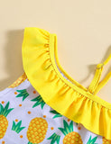 Pineapple Print Split Swimsuit - Mini Taylor