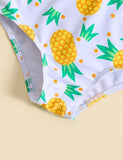 Pineapple Print Split Swimsuit - Mini Taylor