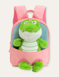 Plush Doll Crocodile Schoolbag Backpack