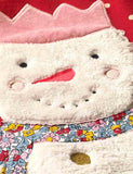 Plush Snowman Appliqué Dot Sweatshirt - Mini Taylor