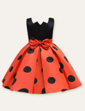 Polka Dot Bow Sleeveless Party Dress - Mini Taylor