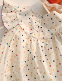 Polka Dot Tulip Embroidered Dress - Mini Taylor