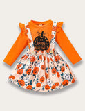 Riemset met pompoenprint