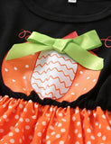 Pumpkin Printed Long Sleeve Dress - Mini Taylor