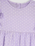 Appliqué Frill Shoulder Pretty Summer Jersey Dress - Mini Taylor
