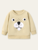 Sweatshirt mit Kaninchengesicht-Aufdruck