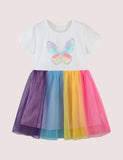 Rainbow Butterfly Tulle Dress - Mini Taylor