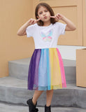 Rainbow Butterfly Tulle Dress - Mini Taylor