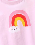 Rainbow Clouds Printed Long-Sleeved T-shirt - Mini Taylor