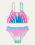 Rainbow Gradient Color Swimsuit - Mini Taylor