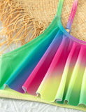 Rainbow Gradient Color Swimsuit - Mini Taylor